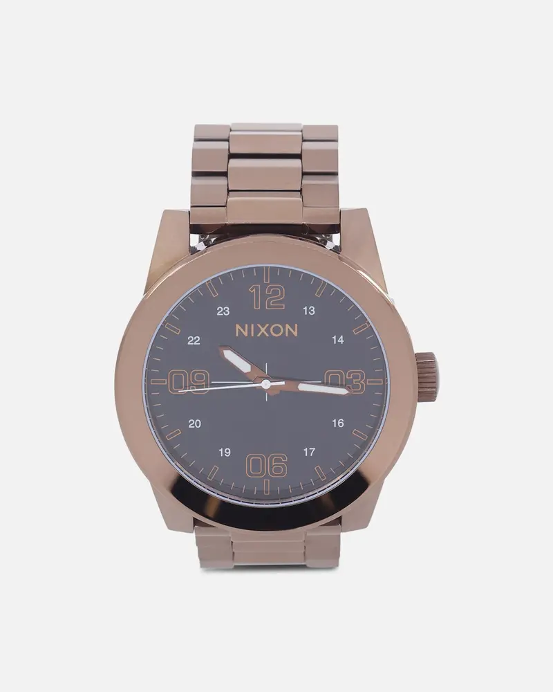 Nixon Corporal Stainless Steel Watch Chocolate/Dark Roast Brown 1