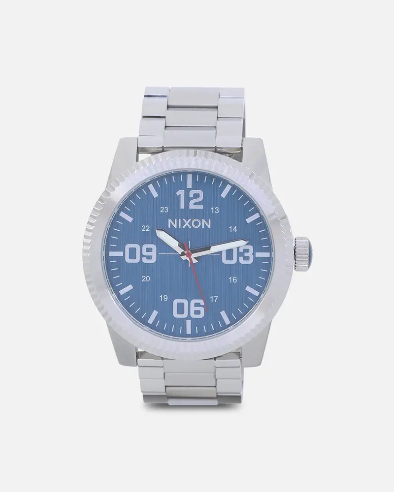 Nixon Corporal Stainless Steel Watch Silver/Indigo 1