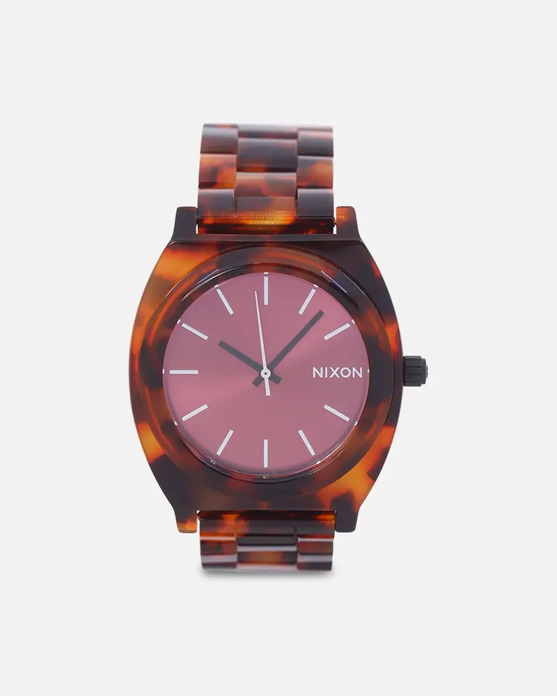 Nixon Time Teller Acetate Watch Tortoise/Oxblood 1