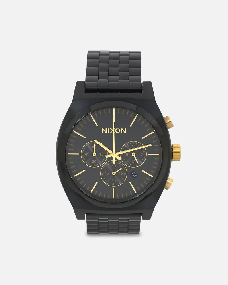 Nixon Time Teller Chrono Watch Black/Gold 1
