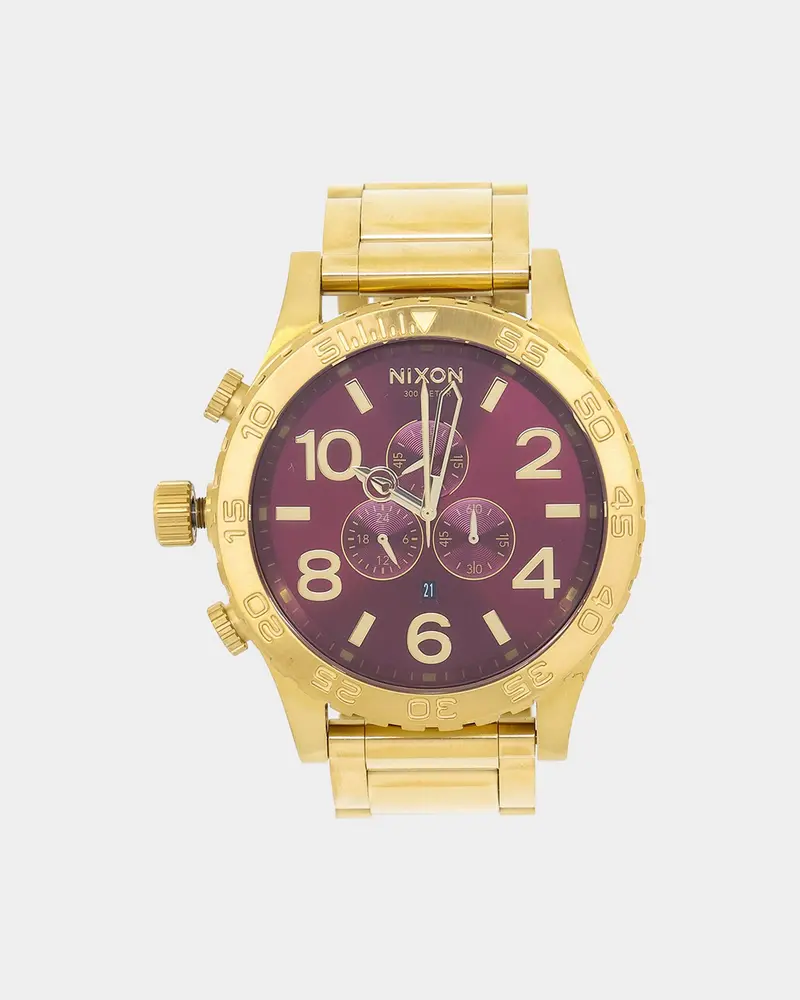 Nixon X Culture Kings 51-30 Chrono Gold/Oxblood 1