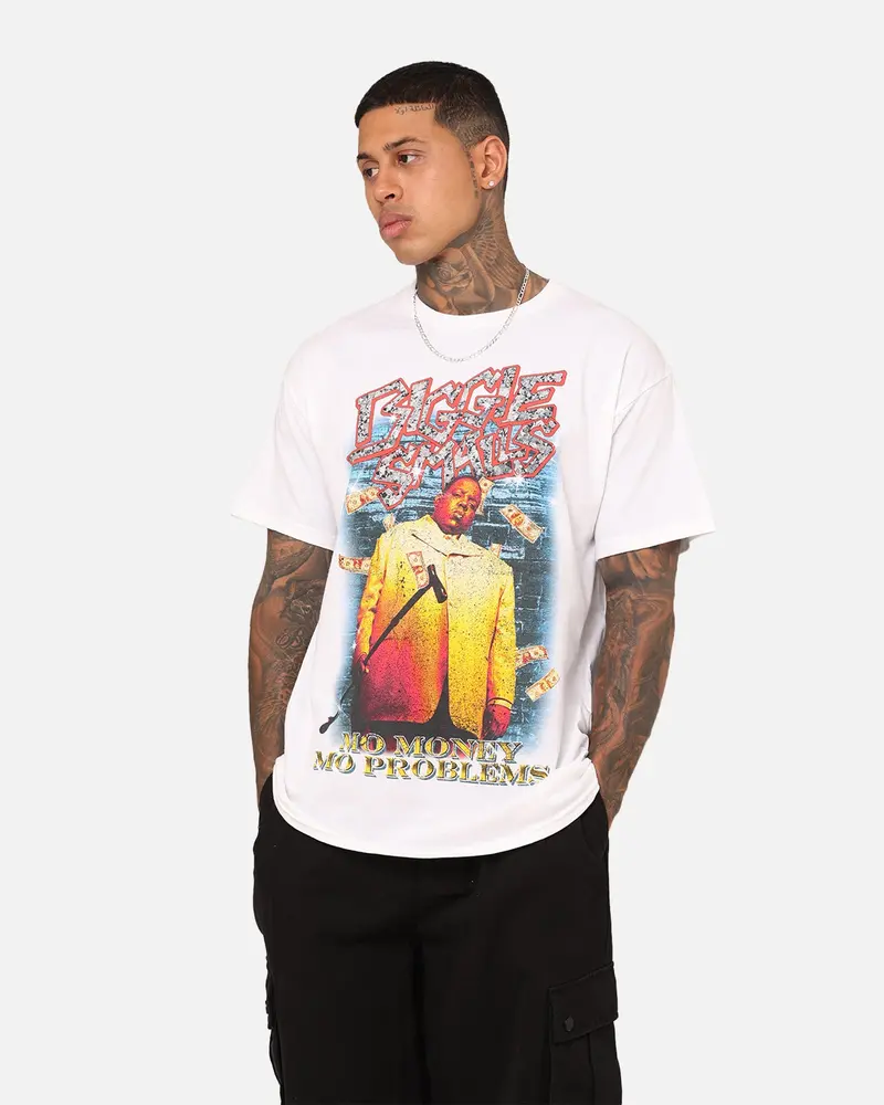 Notorious B.I.G Mo Money Bills T-Shirt White 1