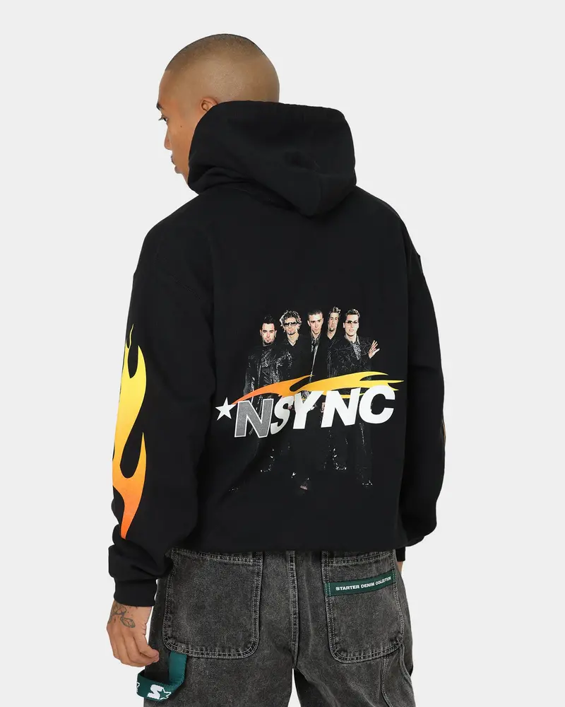 Nsync Flame Photo Hoodie Black 1