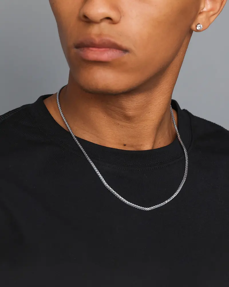 Nxs 2.5Mm Franco Chain White Gold 1