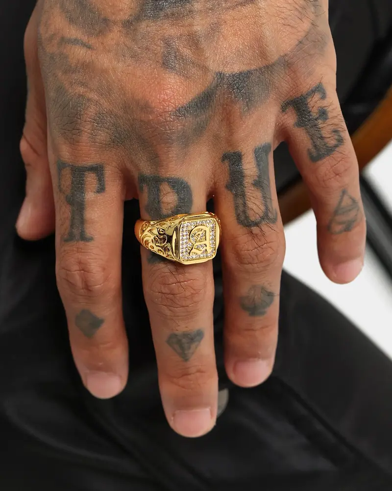 Nxs Alphabet Championship Ring Gold 1