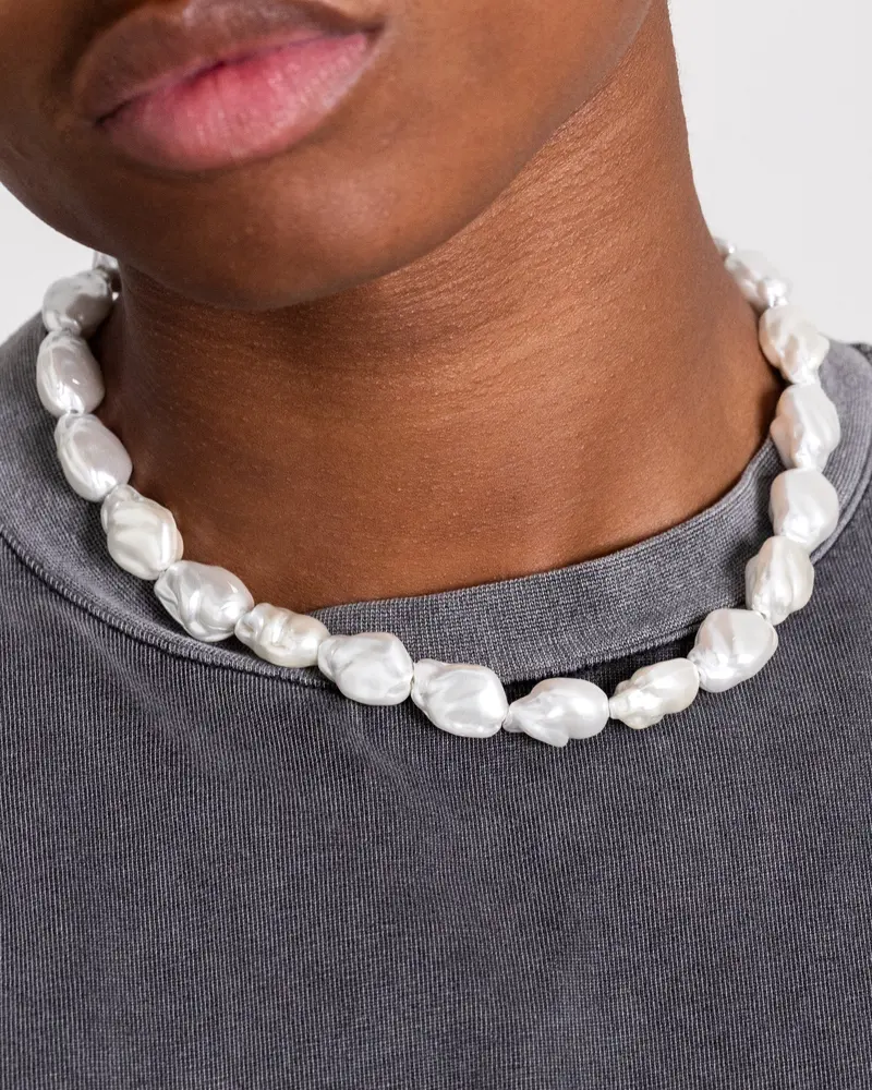 Nxs Earthly Pearl Necklace Pearl 1
