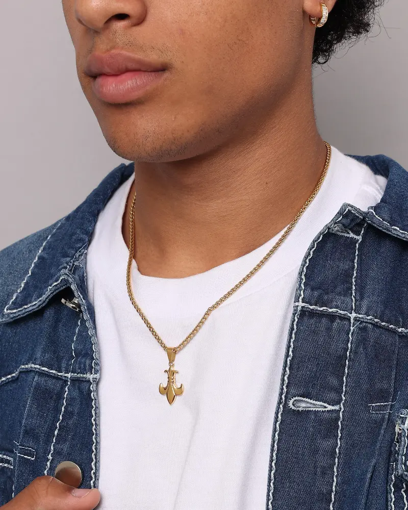 Nxs Fleur Pendant Gold 1