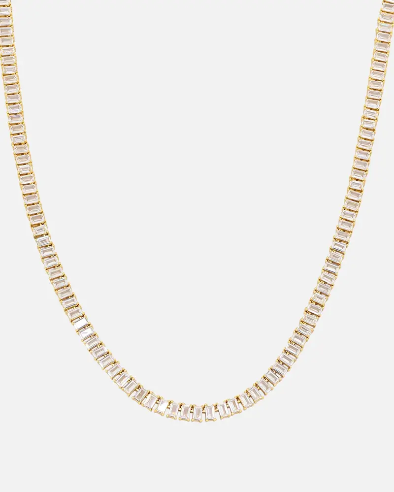 Nxs Iced Baguette Chain Iced Gold 1