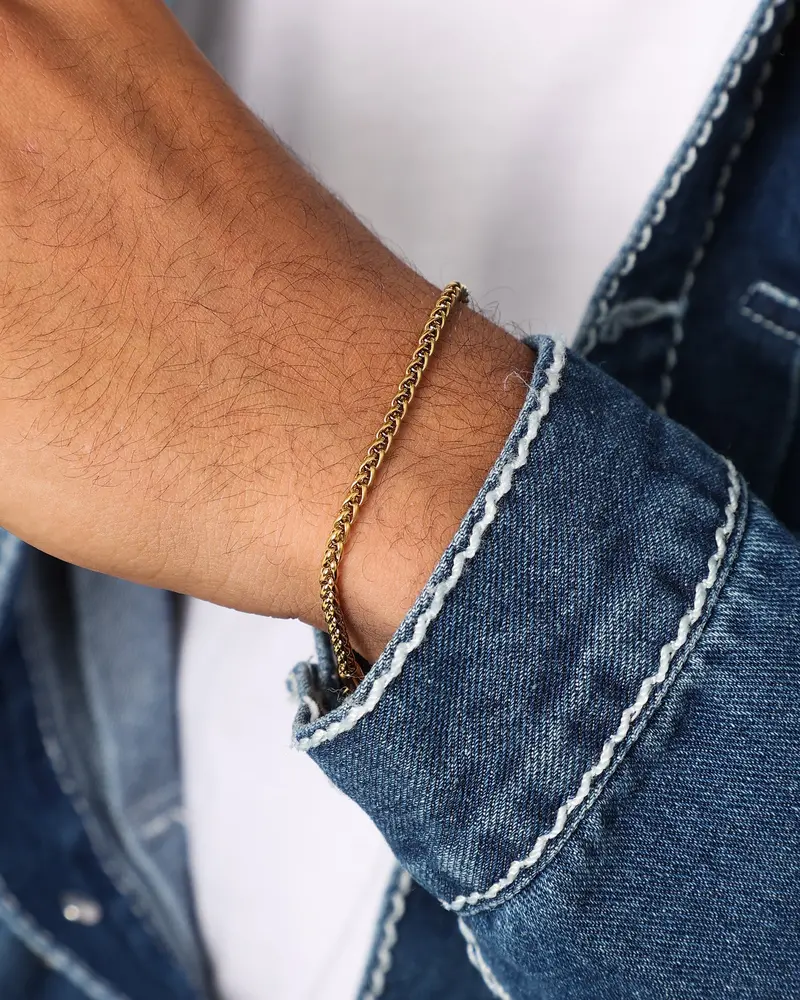 Nxs Wheat Bracelet Gold 1