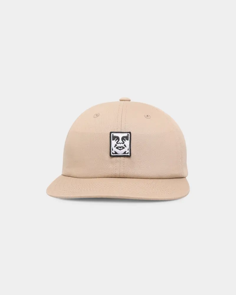 Obey Icon Patch 6-Panel Strapback Khaki 1