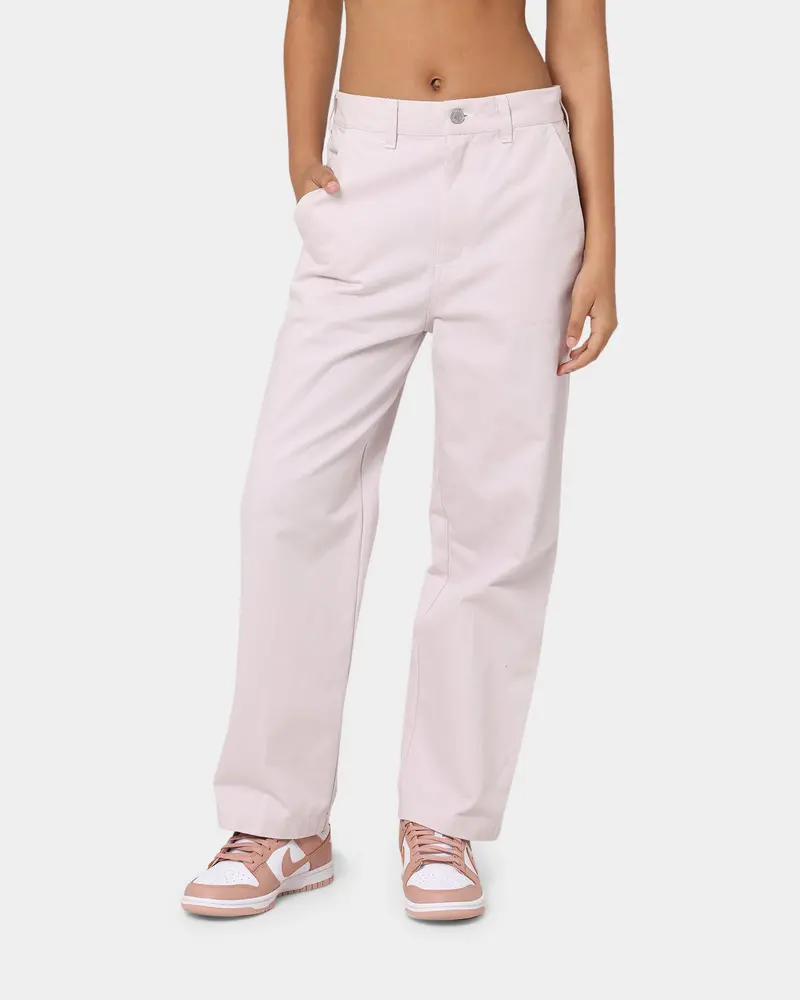 Obey Women's Brighton Carpenter Pants Purple Paste 1