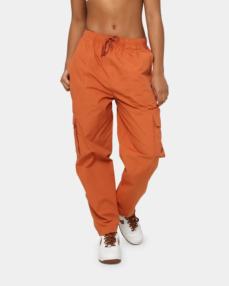 Obey Women's Sunny Poplin Cargo Pants Bombay Brown 1