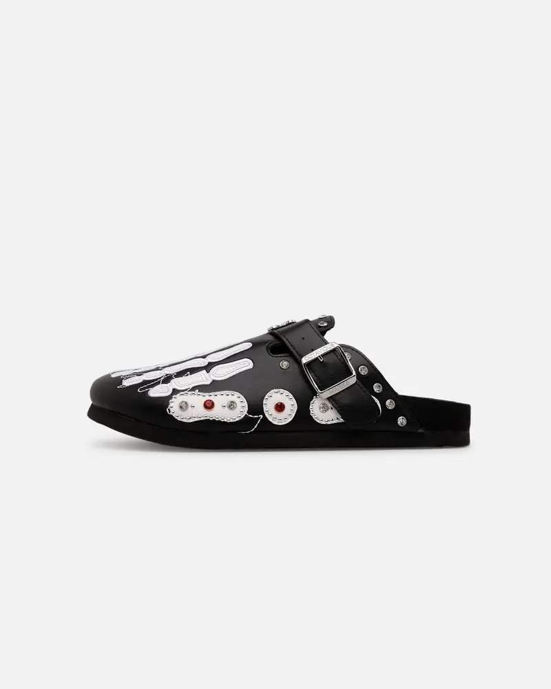 Octavious Marks Onyx Leather Clogs Black 1