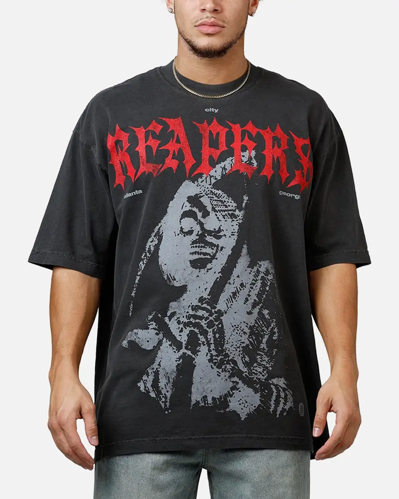 Overtime Kiss T-Shirt Vintage Black 1