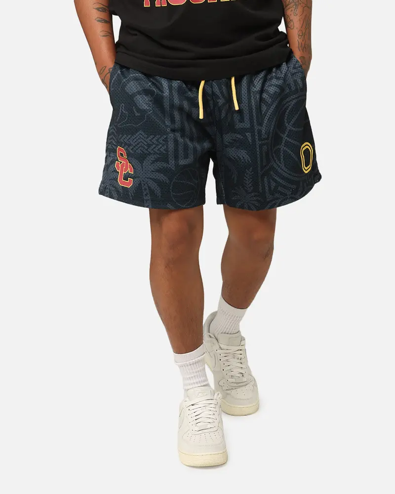 Overtime Usc Trojans Palm Shorts Black 1