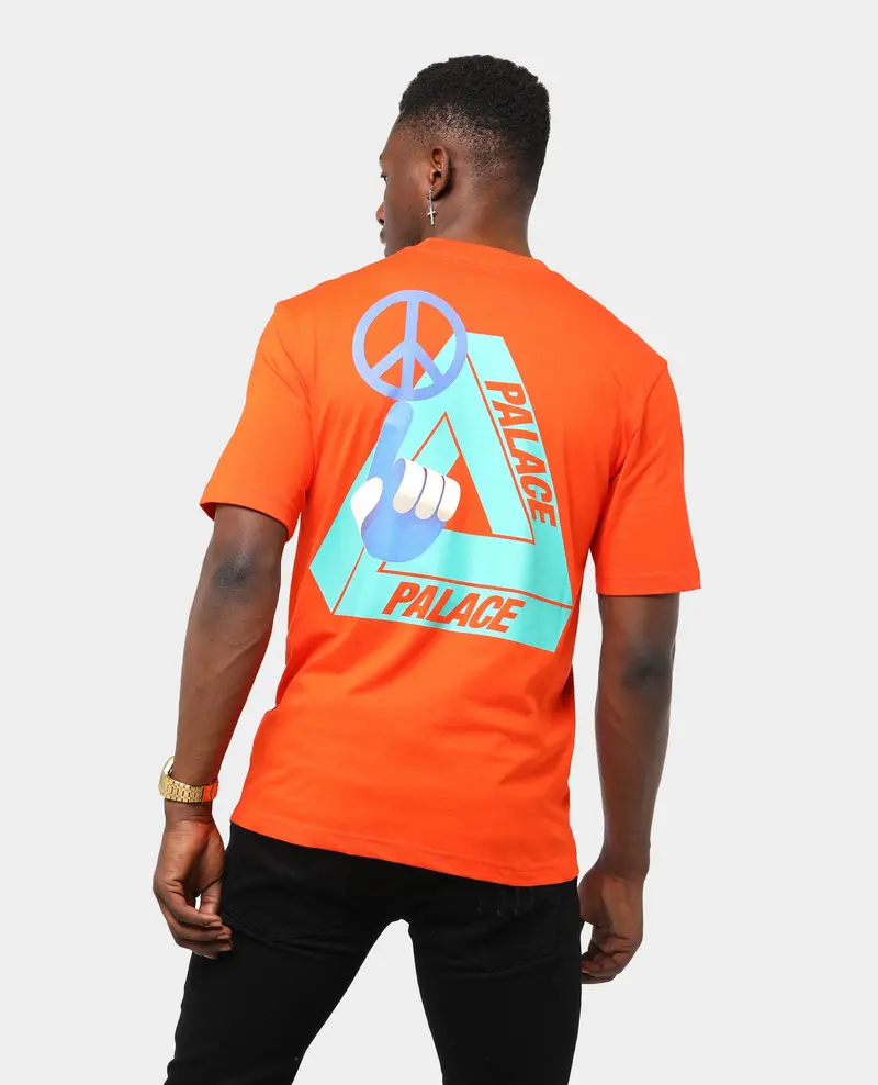 Palace Men's Tri-Smiler T-Shirt Orange Red 1