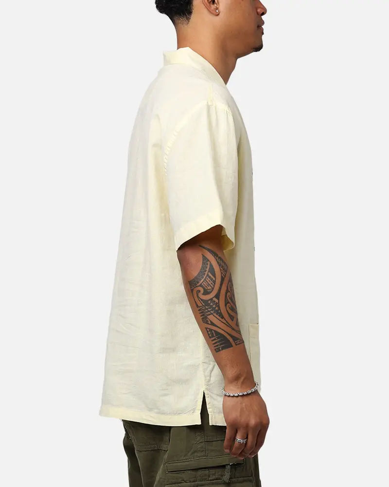 Pas De Mer Postcard Shirt Light Yellow 4