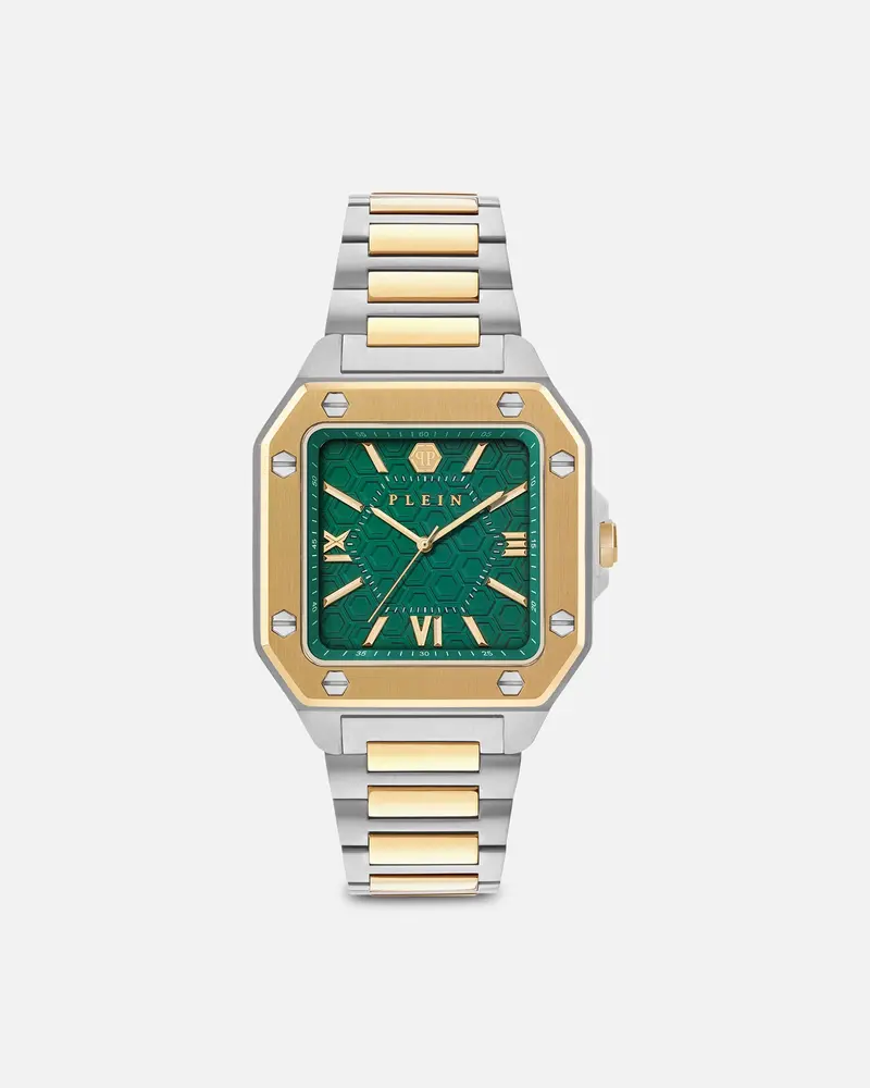 Philipp Plein Edge 42Mm Two-Tone Bracelet Watch Silver/Gold 1