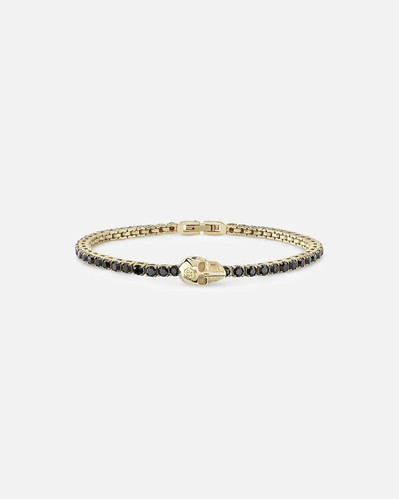 Philipp Plein Plein Tennis Royal Black Crystal Bracelet Gold 1