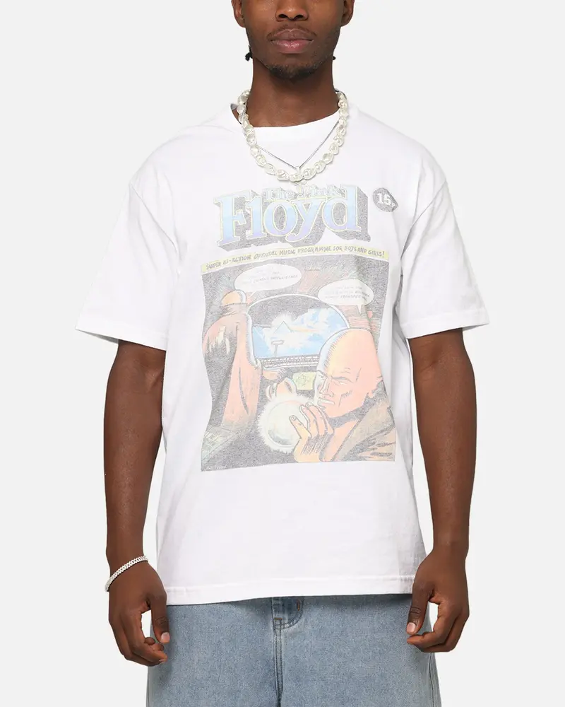 Pink Floyd Comic T-Shirt Vintage White 1