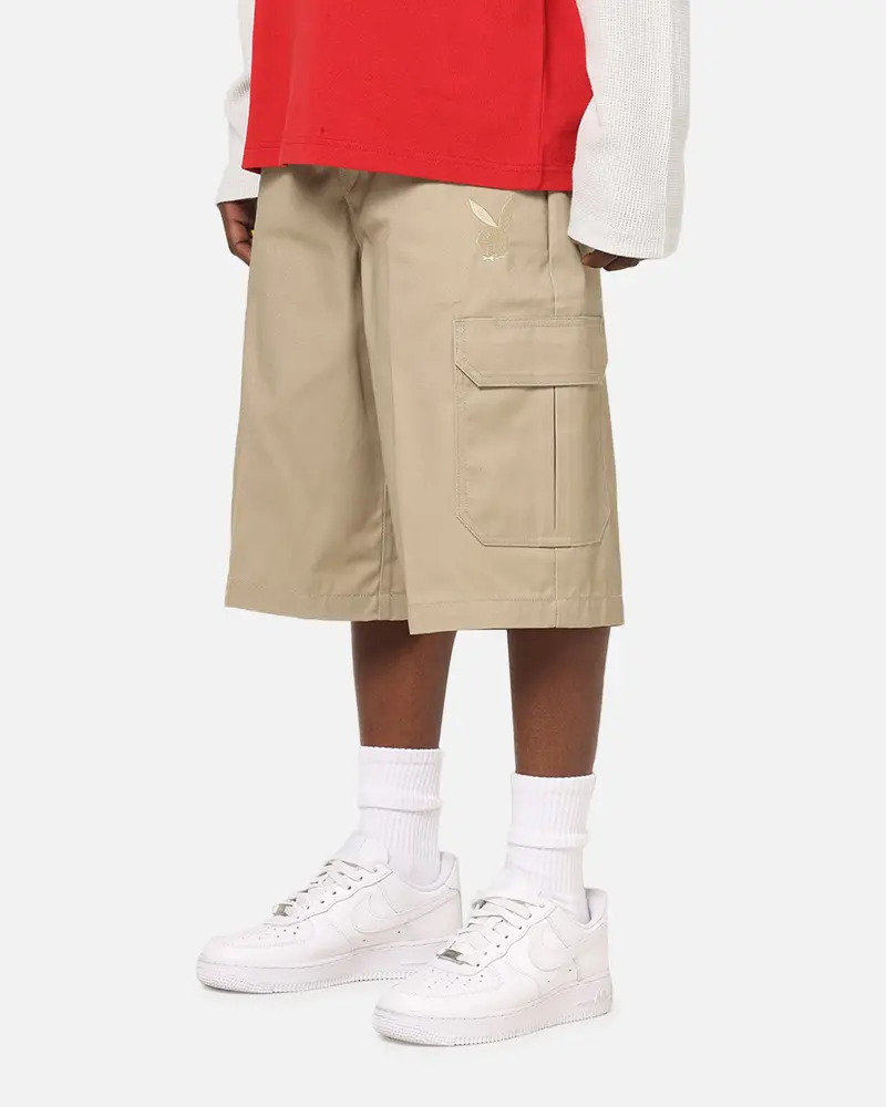 Playboy Bunny Shorts Khaki 1