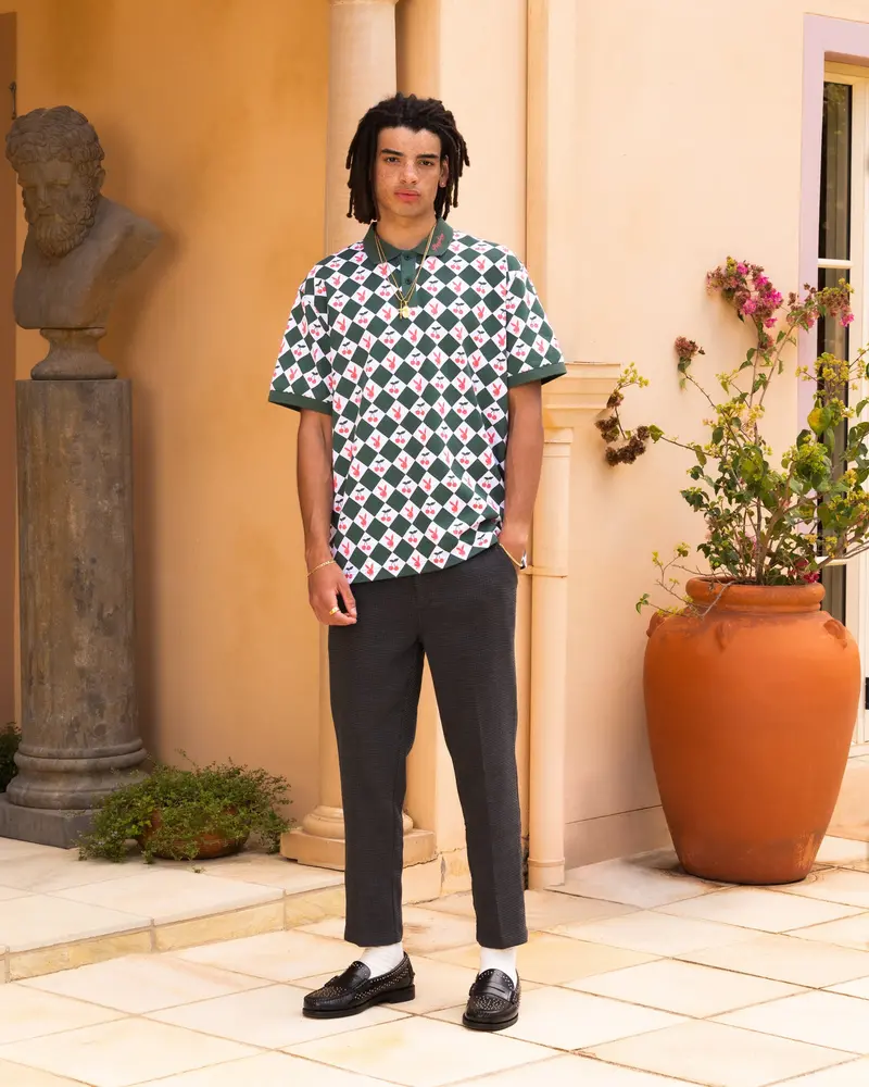 Playboy By Culture Kings Cherry Polo Shirt Green/White 1