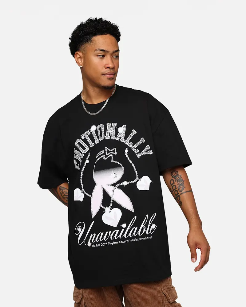 Playboy By Culture Kings Diamonds Are Forever T-Shirt Black 1
