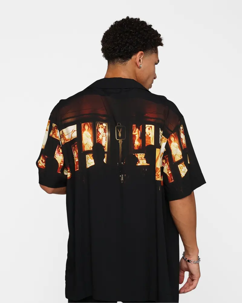 Playboy By Culture Kings Key Party Shirt Black/Multi 1