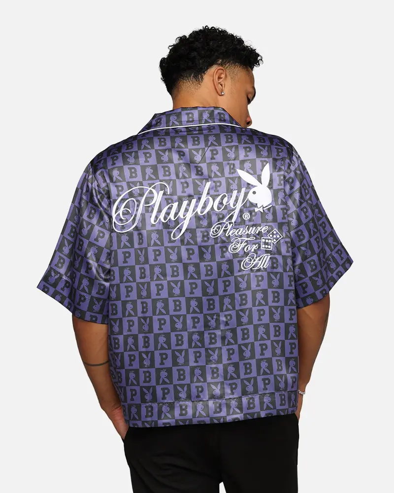 Playboy By Culture Kings Mechanic Shirt Black/Purple 1