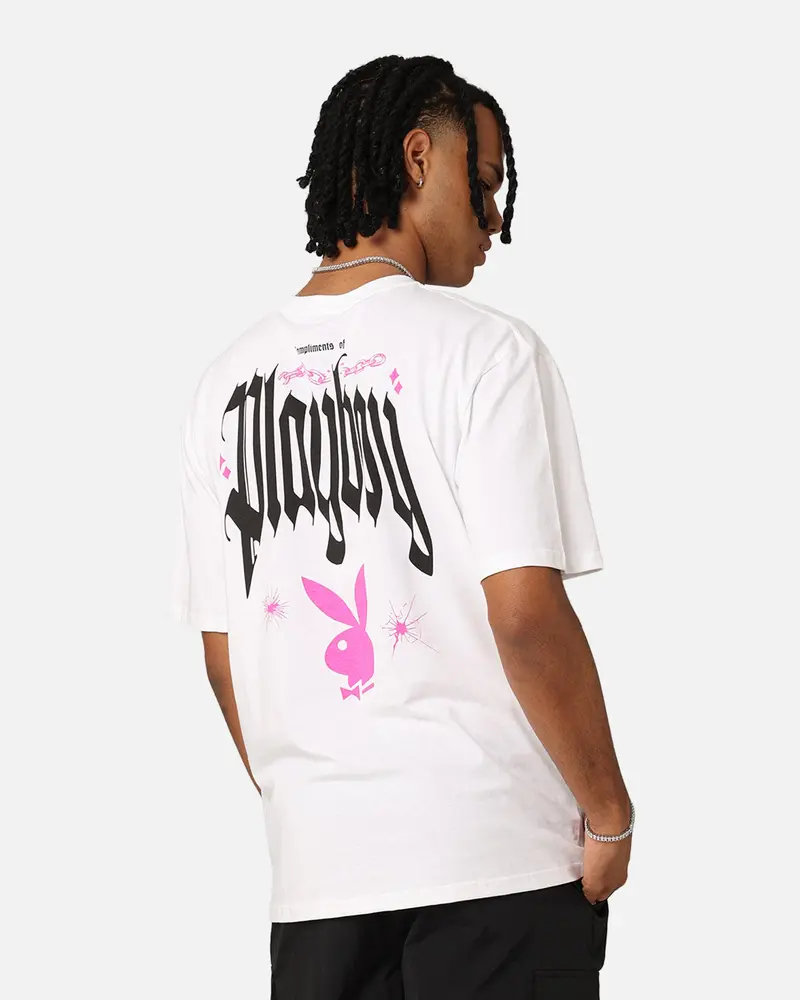 Playboy Card T-Shirt White 1