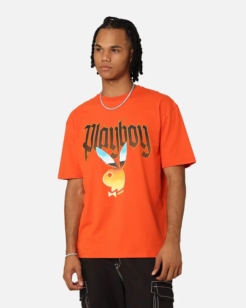 Playboy Chrome T-Shirt Orange 1