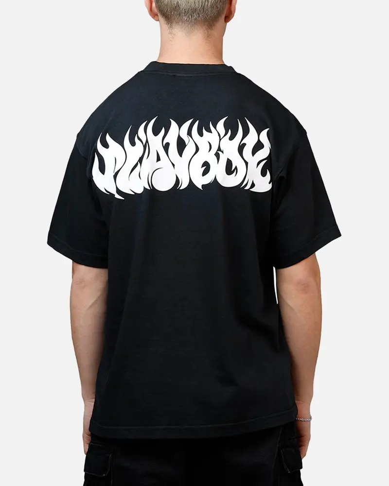 Playboy Flames 2.0 Boxy T-Shirt Black/White 1