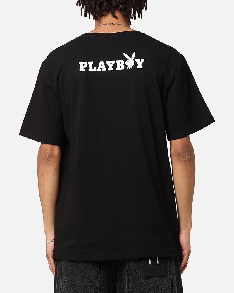 Playboy Logo Bunny O T-Shirt Black 1