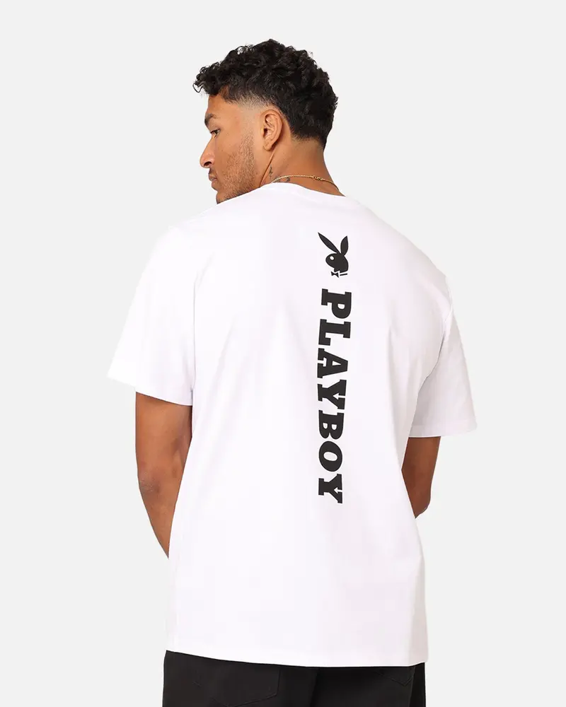 Playboy Playboy Logo Lockup T-Shirt White 1