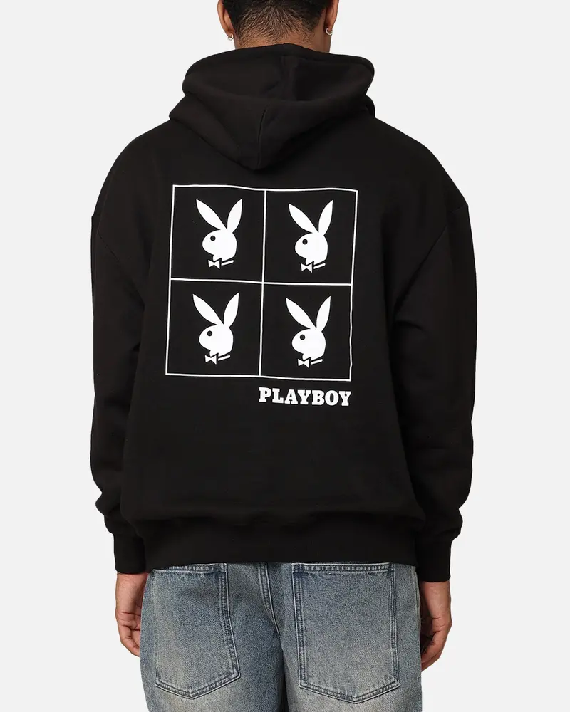 Playboy Rhd Sqaured Hoodie Black 1