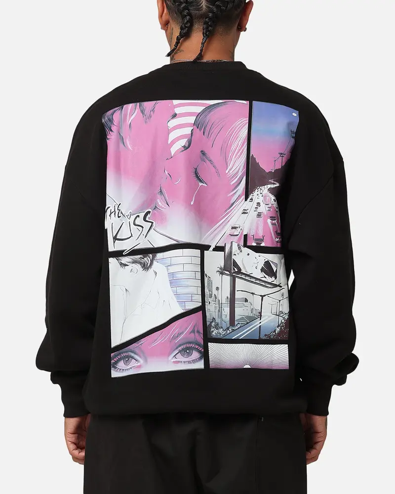 Playboy The Kiss Crewneck Black/Pink 1