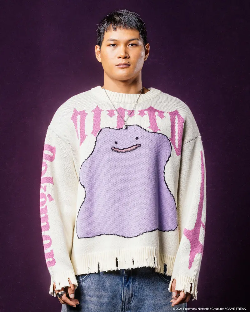 Pokémon By Loiter Ditto Knit Sweater Off White 1