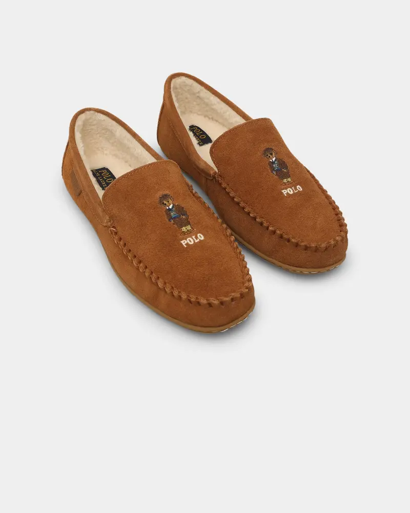 Polo Ralph Lauren Collins Bear Slipper Snf Suede 1