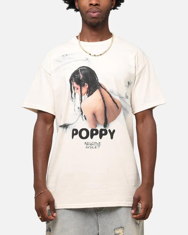 Poppy Negative Spaces Track T-Shirt Off White 1