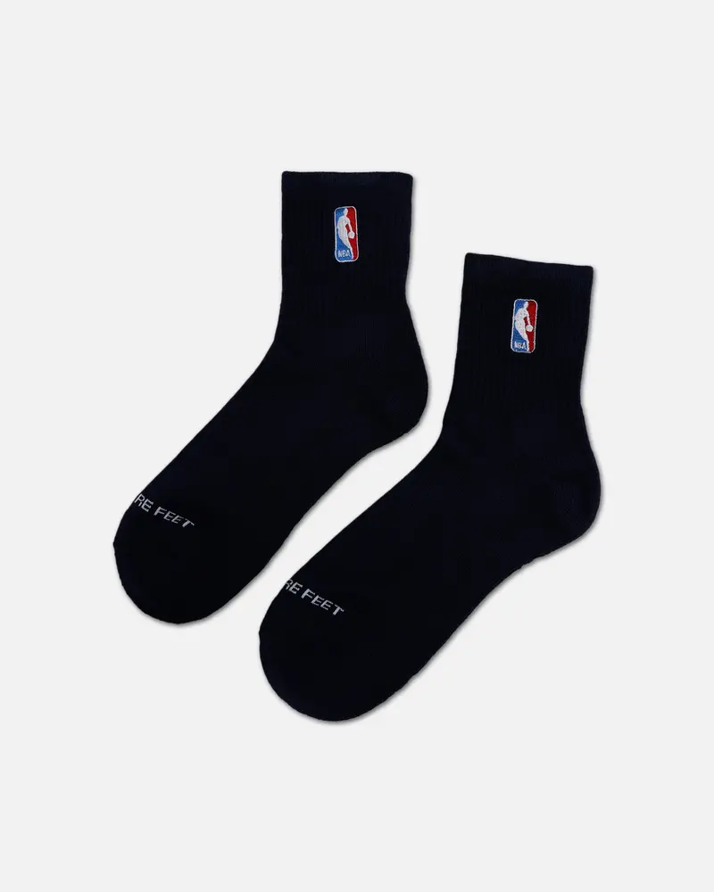 Pro Compression Classic Nba Logoman Crew Sock Navy 1