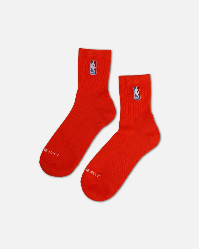 Pro Compression Classic Nba Logoman Crew Sock Orange 1