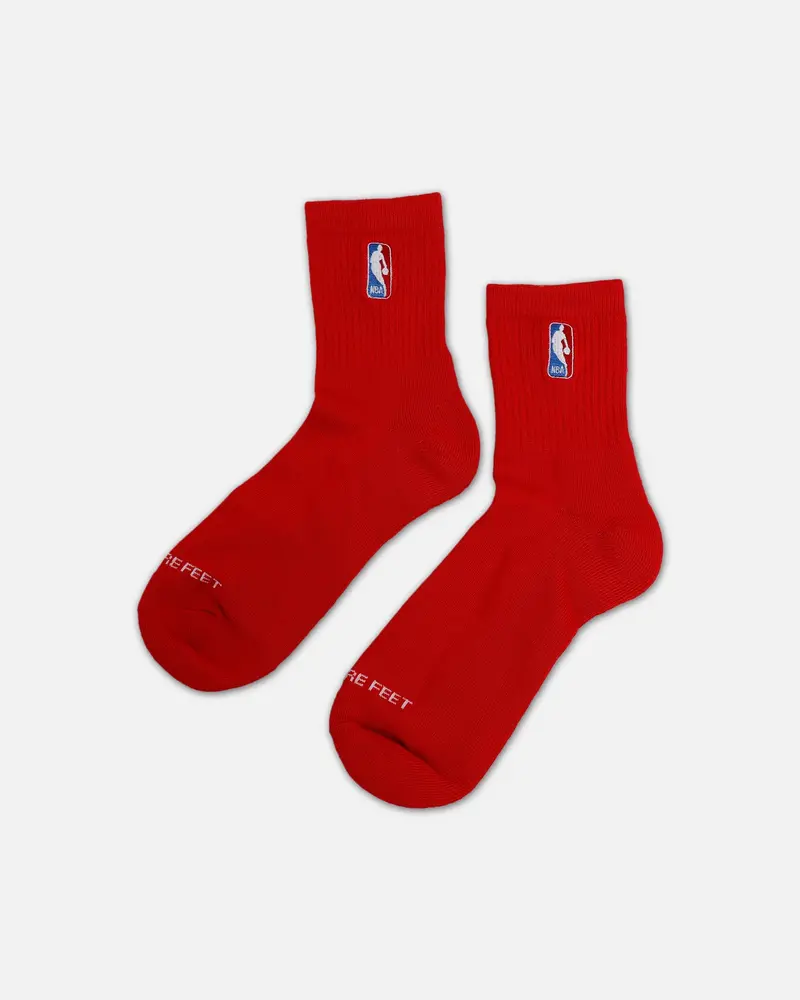 Pro Compression Classic Nba Logoman Crew Sock Red 1