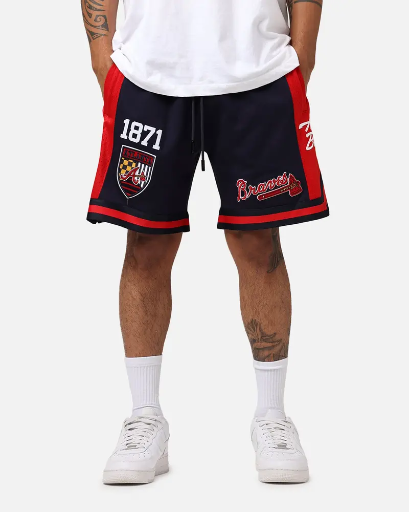 Pro Standard Atlanta Braves Fast Lane 2.0 Shorts Midnight/Red 1