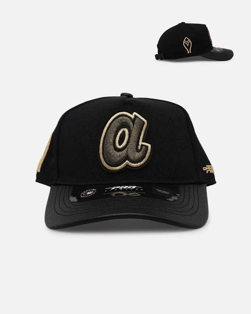 Pro Standard Atlanta Braves 'Gold Twist' Pro Pinch Strapback Black/Gold 1