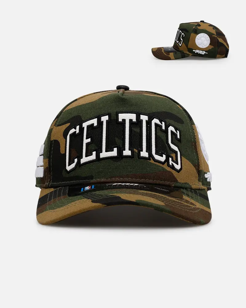 Pro Standard Boston Celtics 'Woodland Camo' Pro Pinch Snapback Camo 1