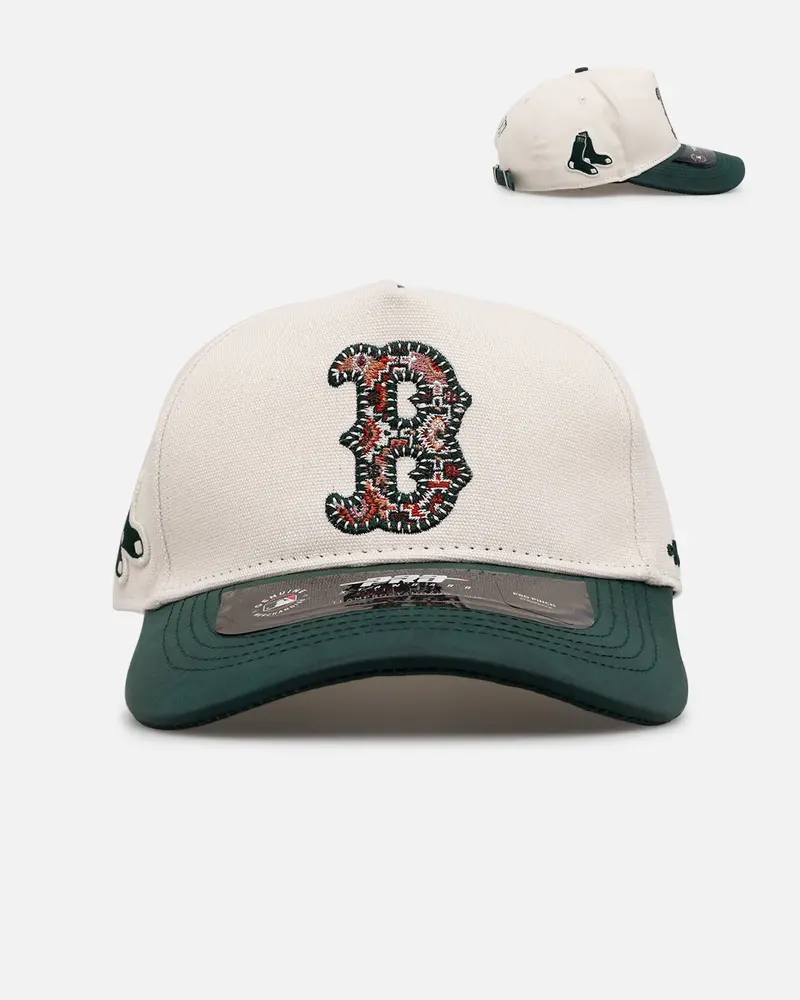 Pro Standard Boston Red Sox 'Tapestry 2.0' Pinch Front Strapback Dark Green 1
