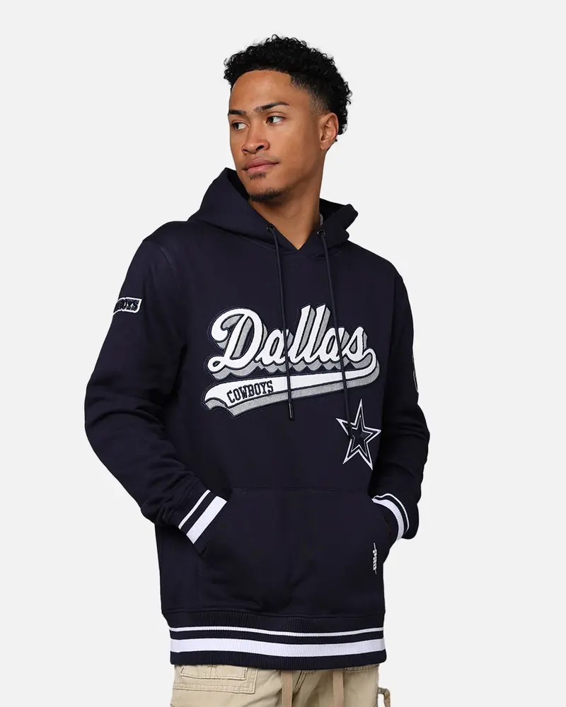 Pro Standard Dallas Cowboys Fleece Pullover Hoodie Midnight Navy 1