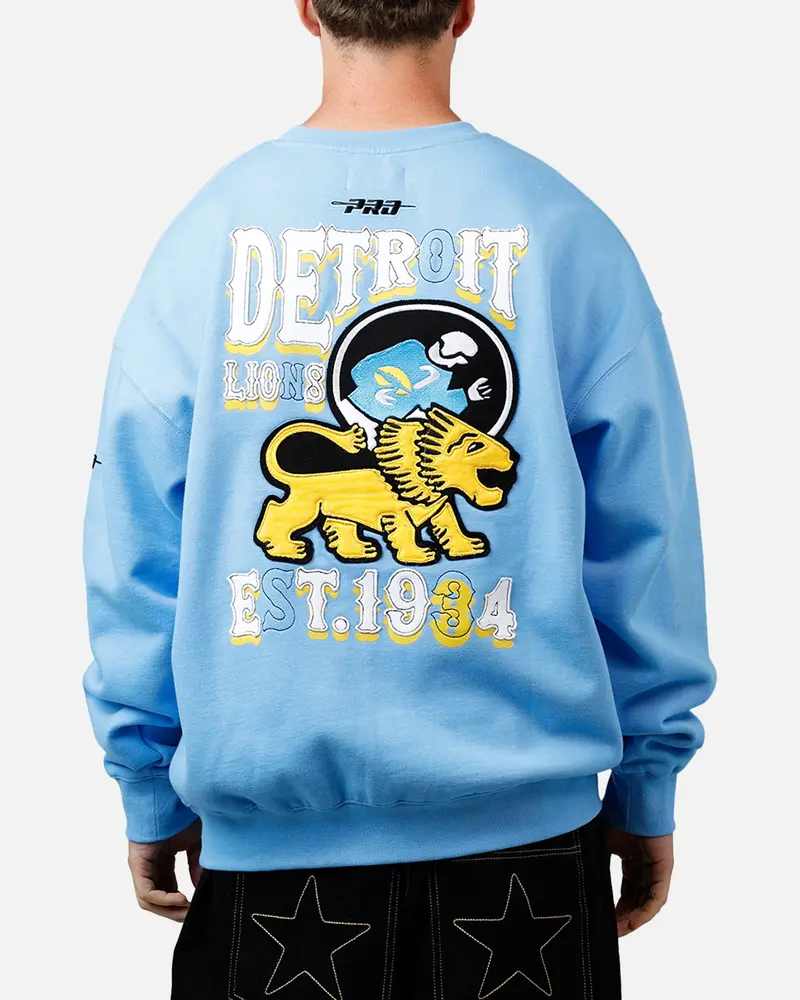 Pro Standard Detroit Lions Kickoff Crewneck Light Blue 1