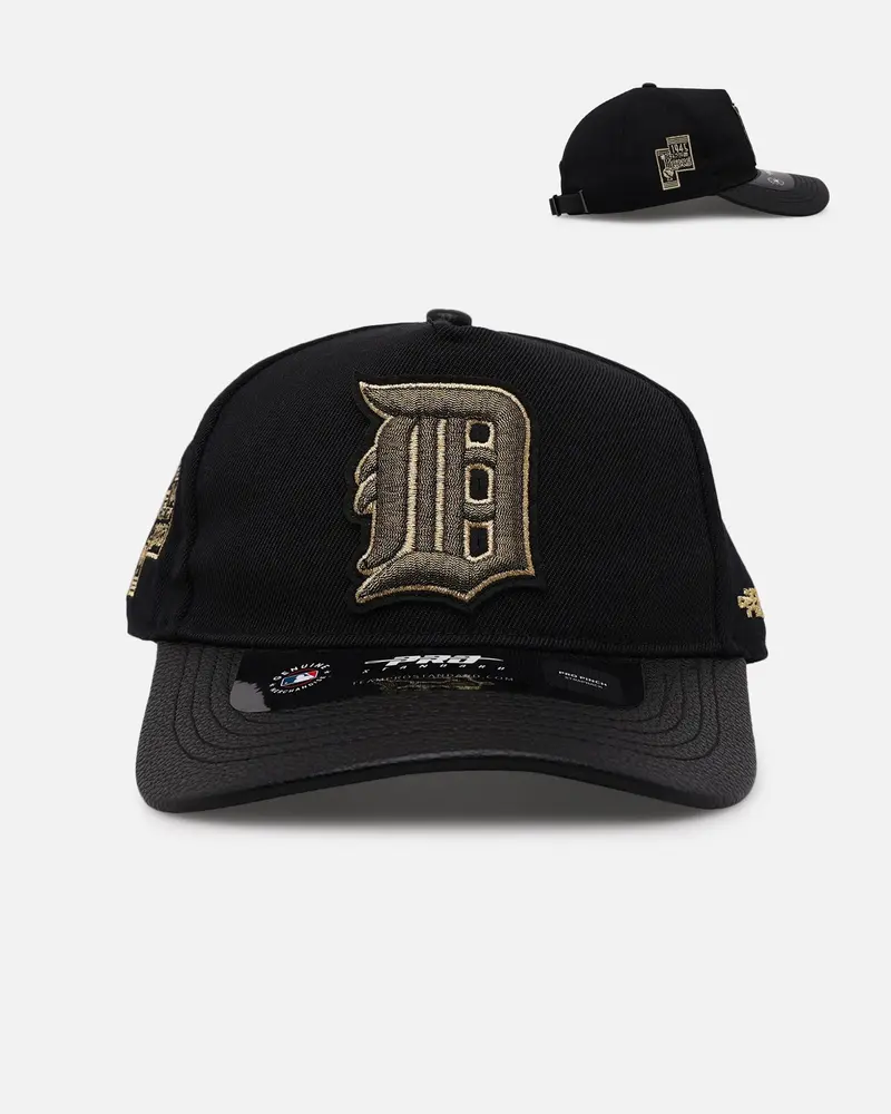 Pro Standard Detroit Tigers 'Gold Twist' Pro Pinch Strapback Black/Gold 1