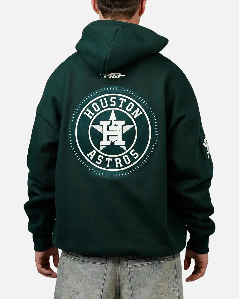 Pro Standard Houston Astros Tapestry 2.0 Hoodie Dark Green 1